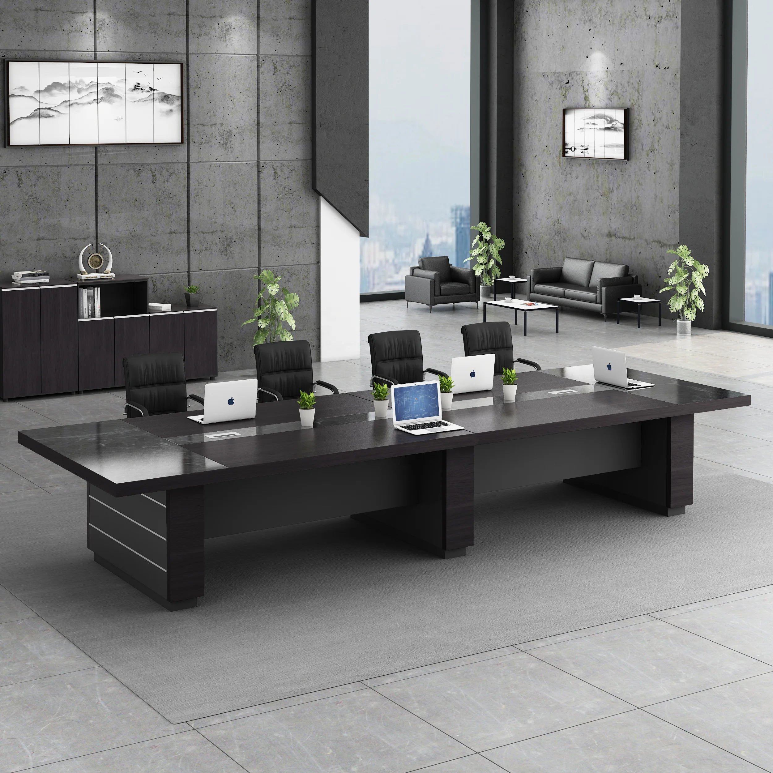 Luxury Eco-Friendly Boardroom Conference Desk & Chair Set