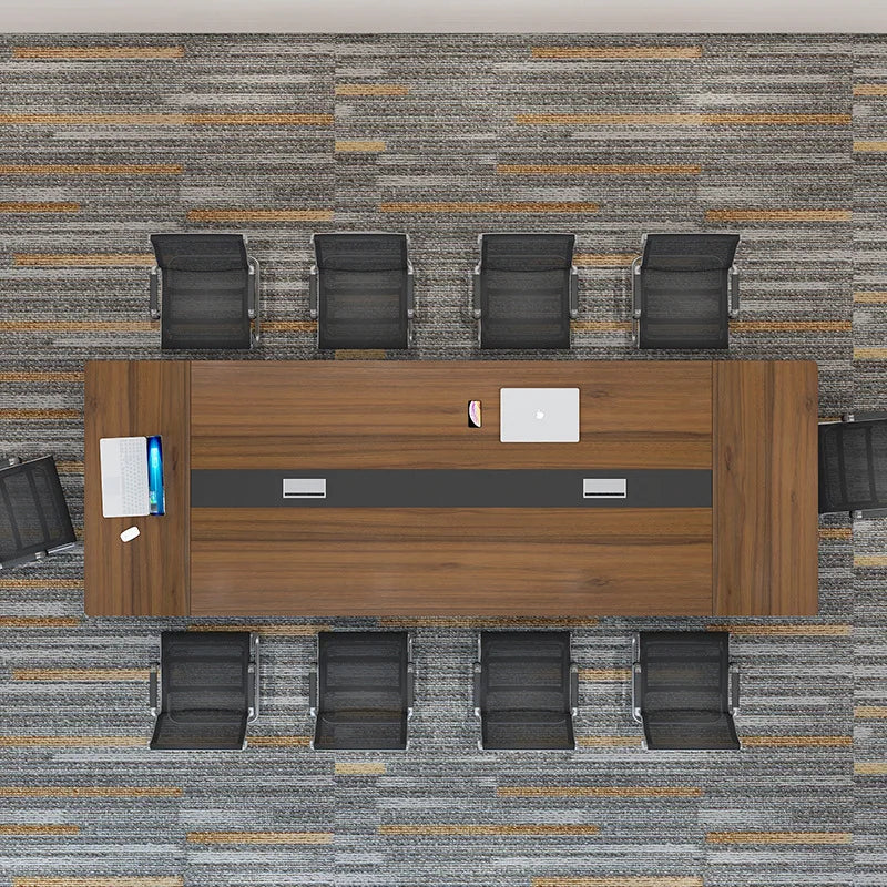 Office furniture, large conference table, long table, simple modern staff training table, strip table, office desk and chair com