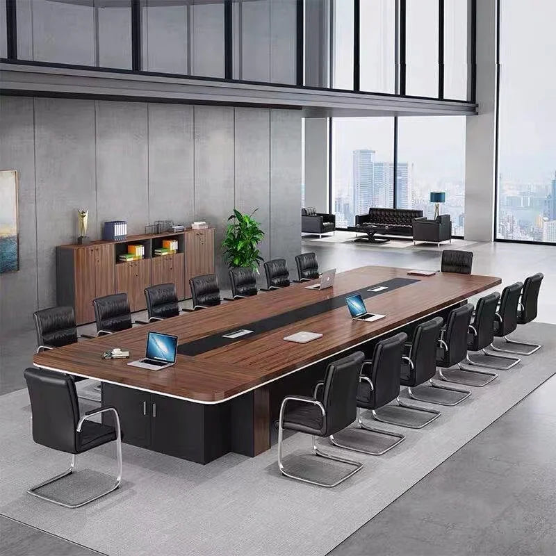 High-end big size 20 person Modern Wooden Conference Meeting table for government