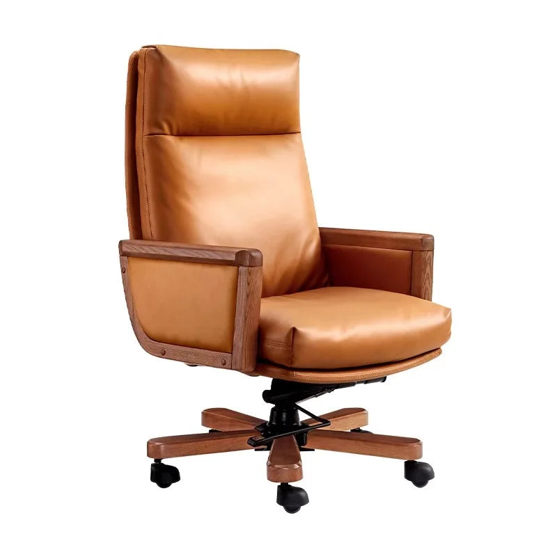 Luxury Computer Armchair: Comfortable Swivel Design for Office and Gaming