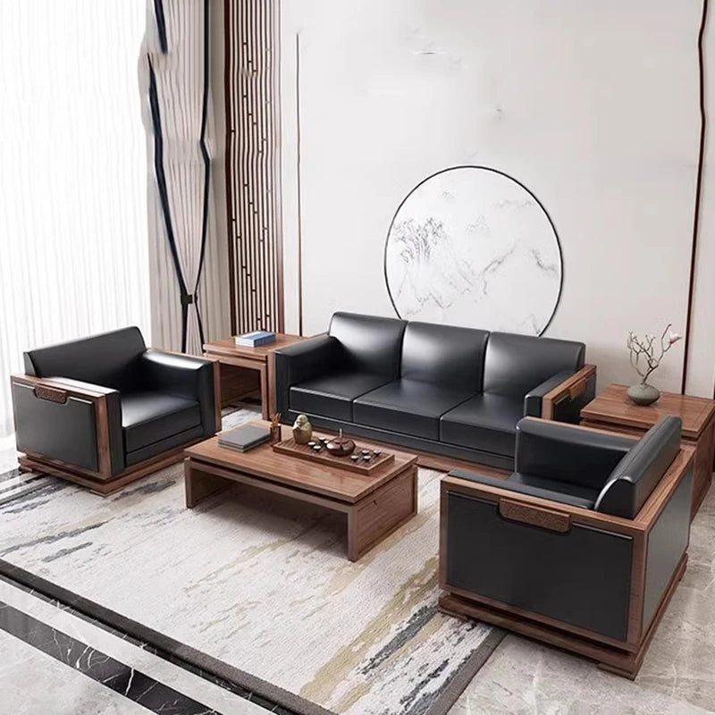 Luxury Modern Arabic Sectional Sofa in Leather
