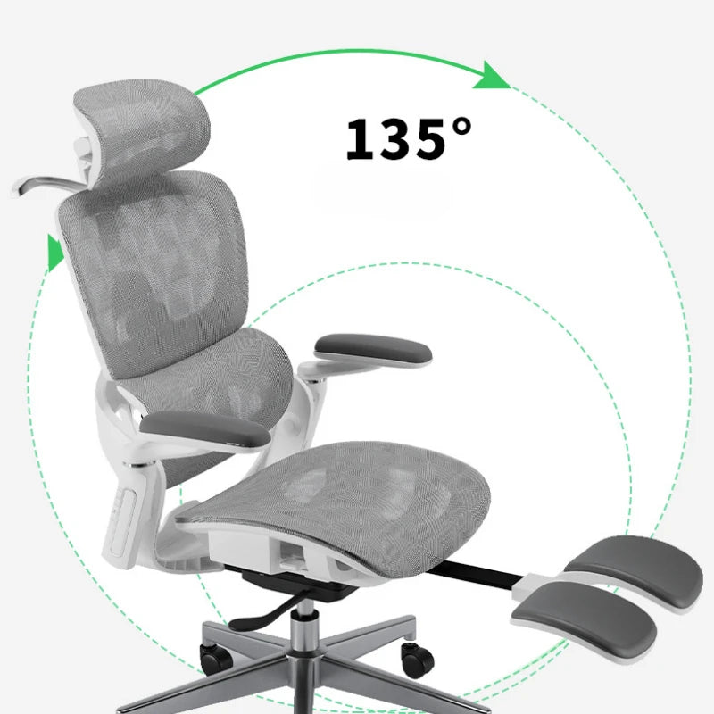 Luxury Gaming Chair with Reclining Backrest