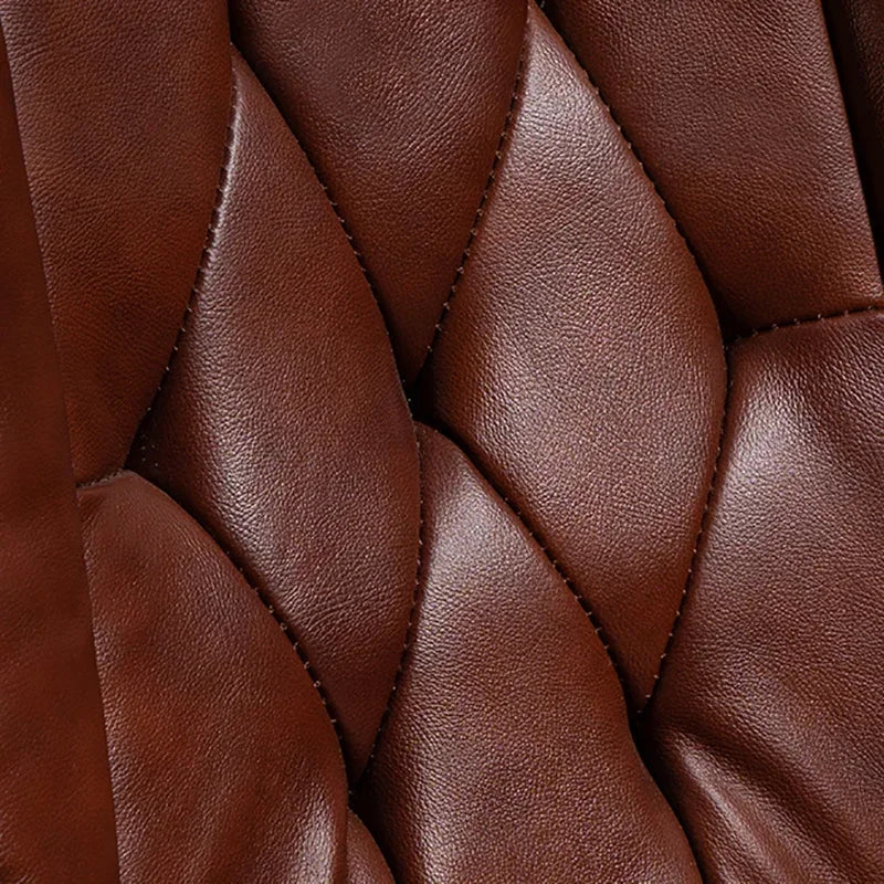 Headrest Leather Office Chair – Extendable, Reclining, with Wheels