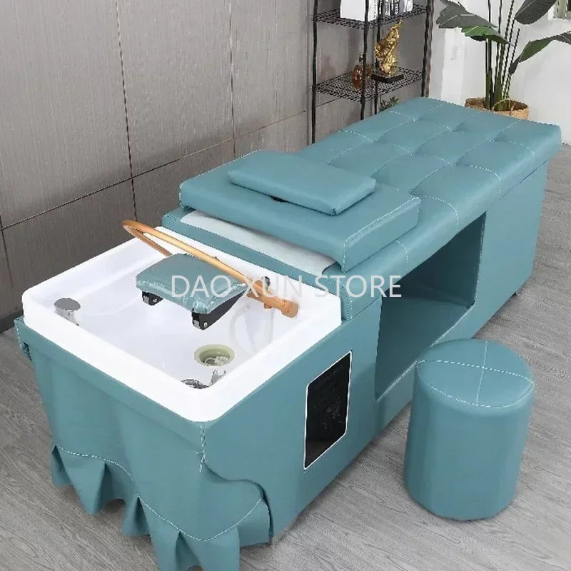 Luxury Japanese Head Spa Shampoo Chair – Water Circulation and Comfort for Salons
