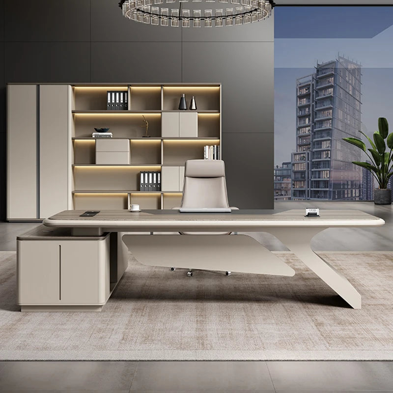 Modern L-Shaped Office Desk