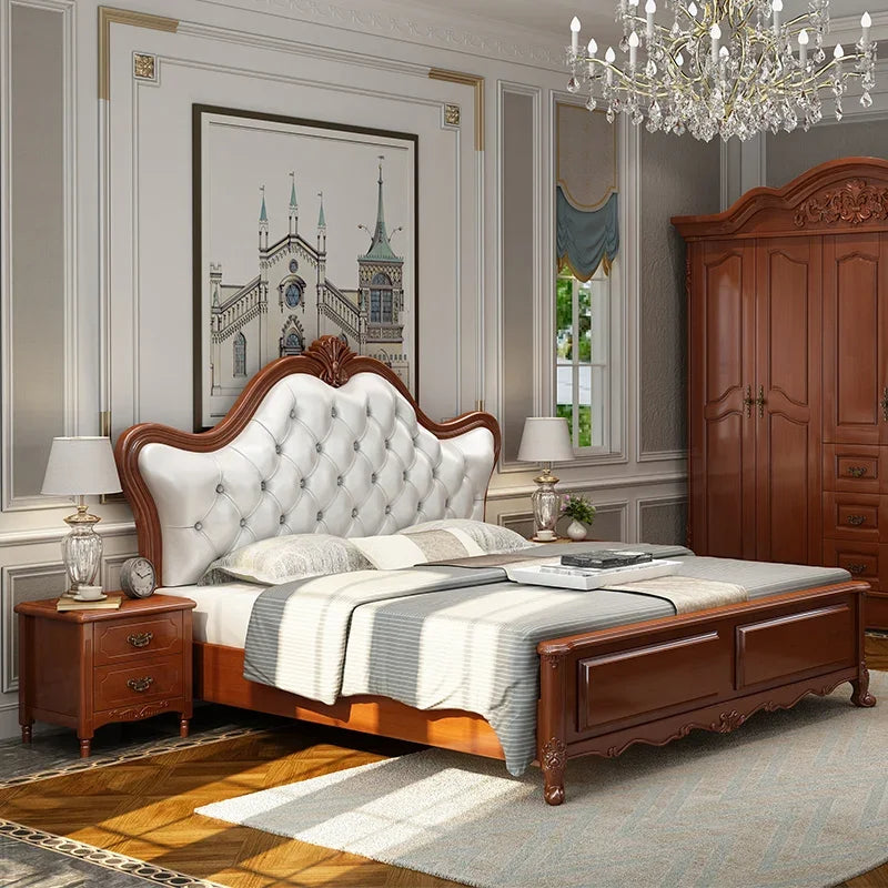 Aesthetic Wood Double Bed