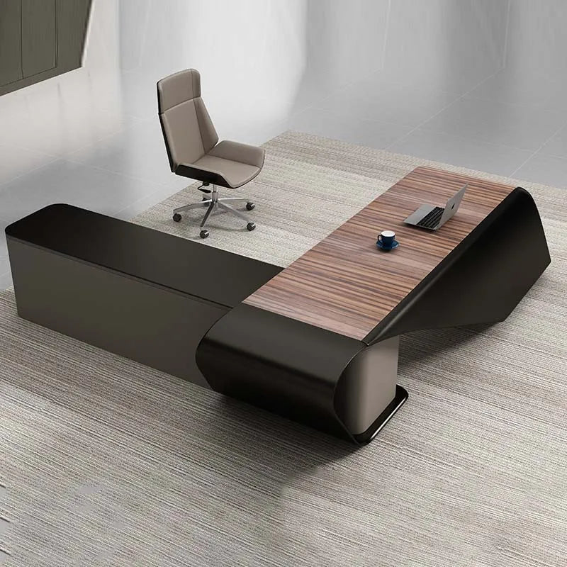 Luxury L-Shaped Executive Desk for Office