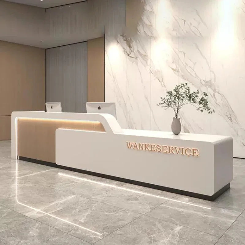 Luxury Reception and Office Desks—Modern Cashier and Aesthetic Furniture