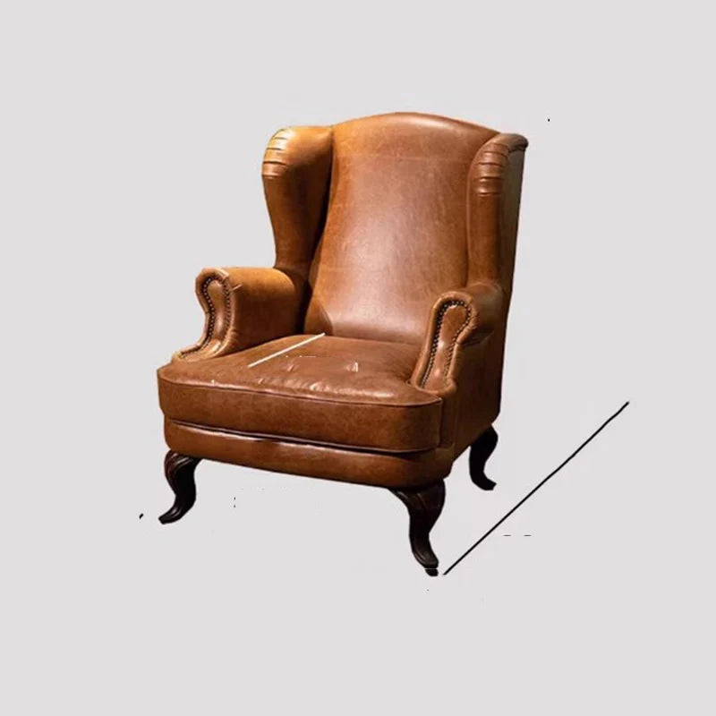 Wood Armrest Living Room Chairs Nonslip Relax Comfy Modern Nordic Floor Chairs Single Back Support Fauteuils De Salon Furniture