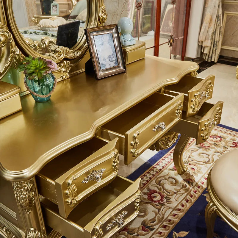 European Villa Furniture: American-Style Bedroom Vanity Mirror