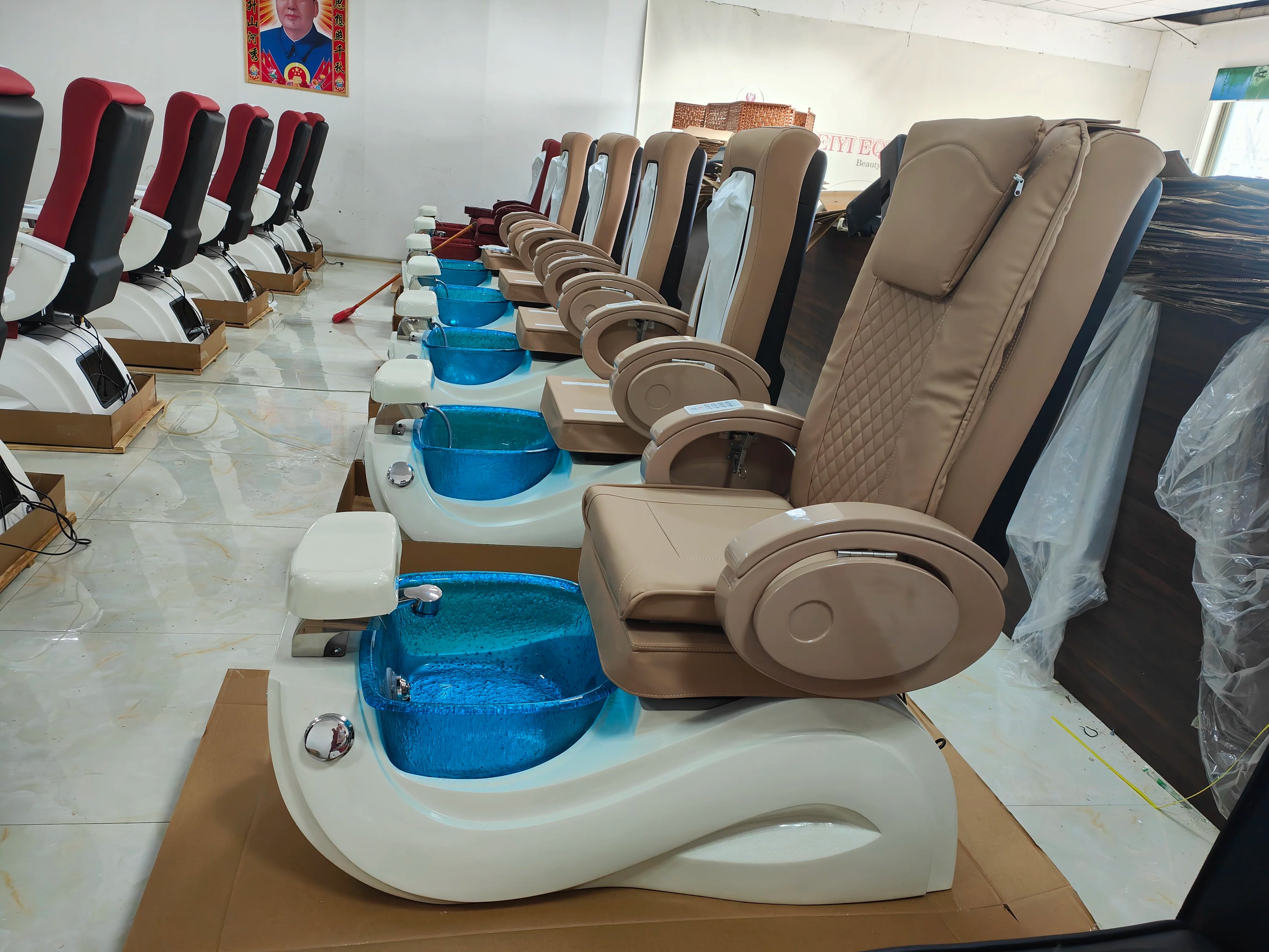 Professional Modern Luxury Beauty Nail Salon Foot Spa Electric Massage Pedicure Chair