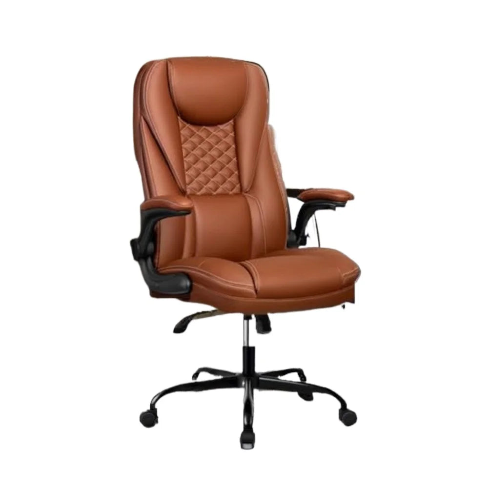 Office Chair Executive Office Chair Ergonomic Leather Chair with Lumbar Support High Back Home Office Chairs
