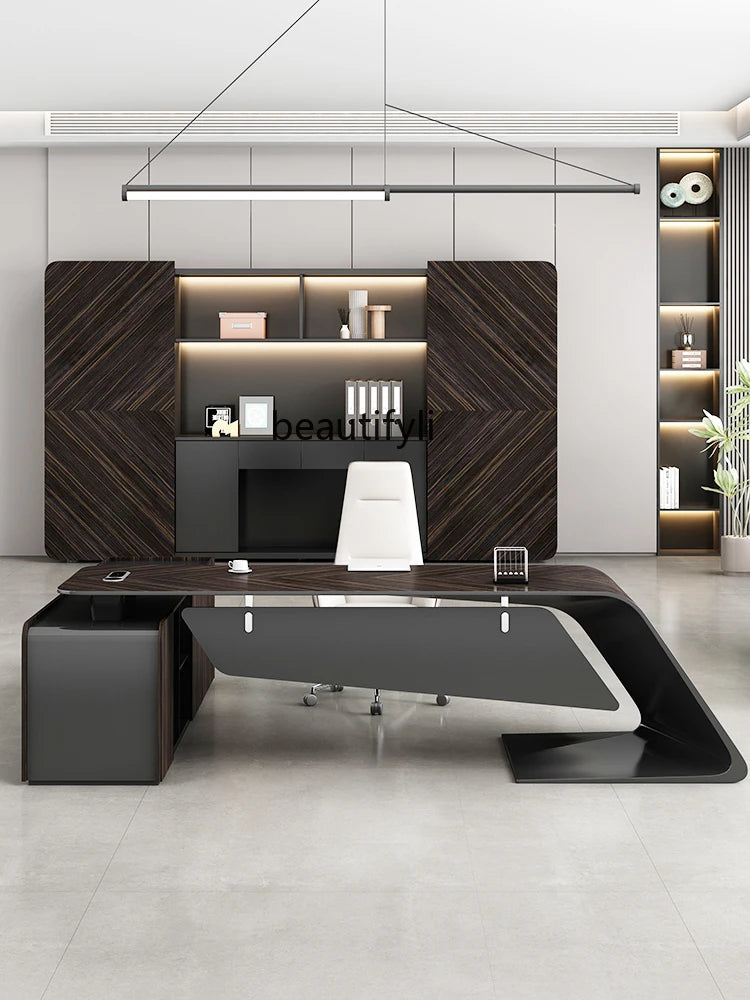Modern Light Luxury Desk for Executives