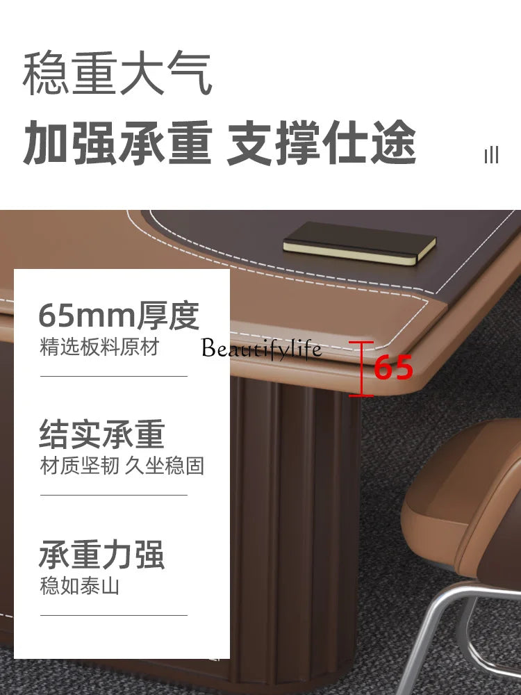 Large Conference Table Simple Modern Conference Room Business Negotiation High-End Desk