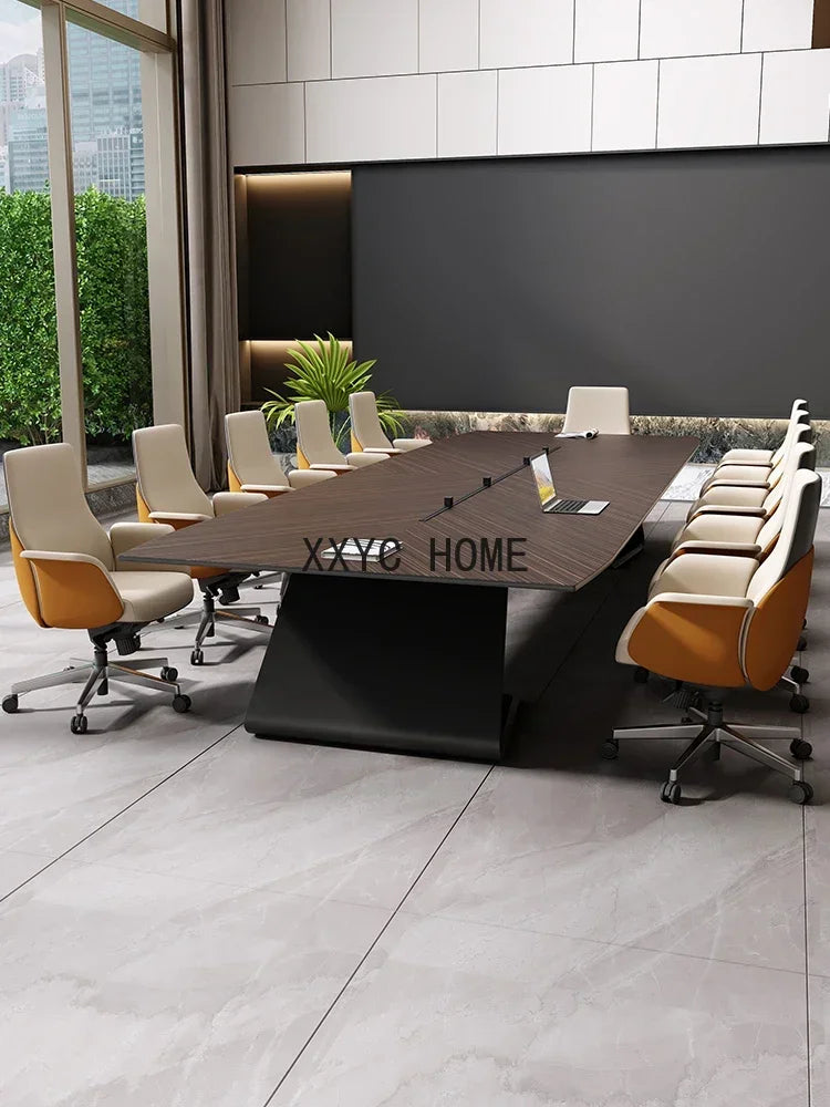 Modern Long Conference Table, Simple Design for Large Training or Conference Rooms