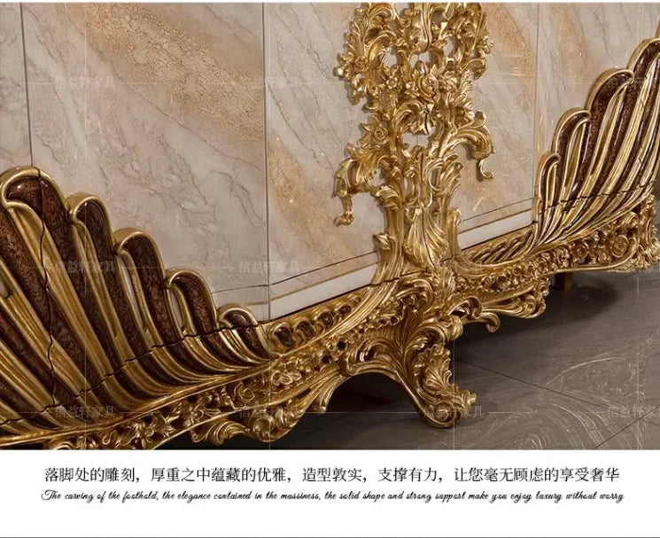 European-Style Solid Wood Wardrobe – Carved Luxury, French Palace Design, Fully Customizable