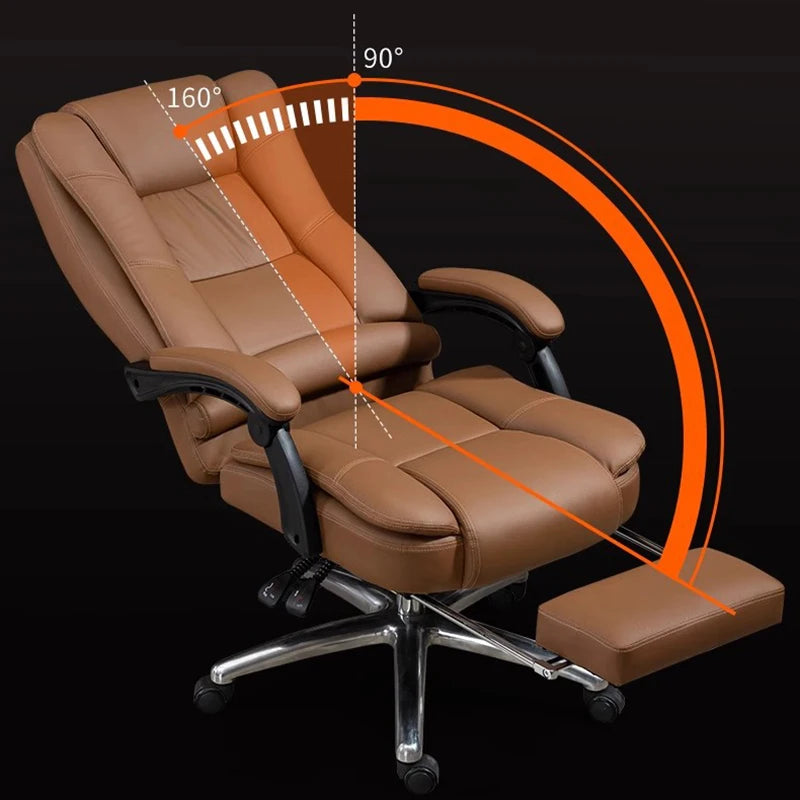 Modern Ergonomic Office Chairs Computer Swivel Adjustable Comfort Office Chairs Gaming Leather Office Furniture Bureaustoel LLOC
