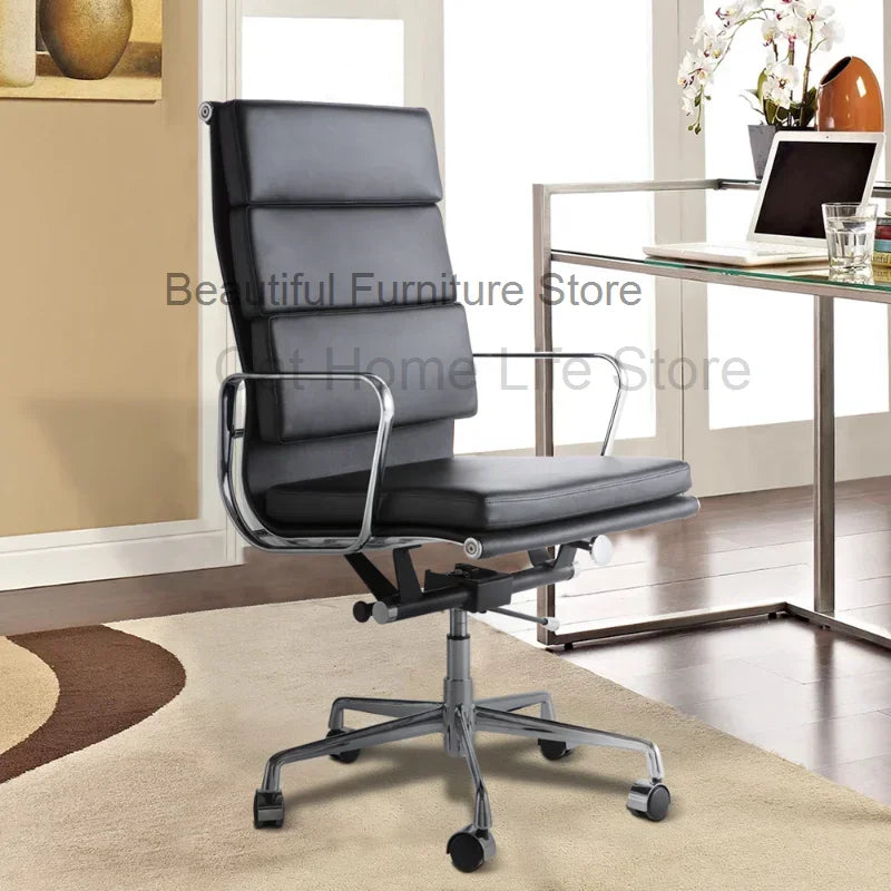 Mobile Leather Executive Office Chair