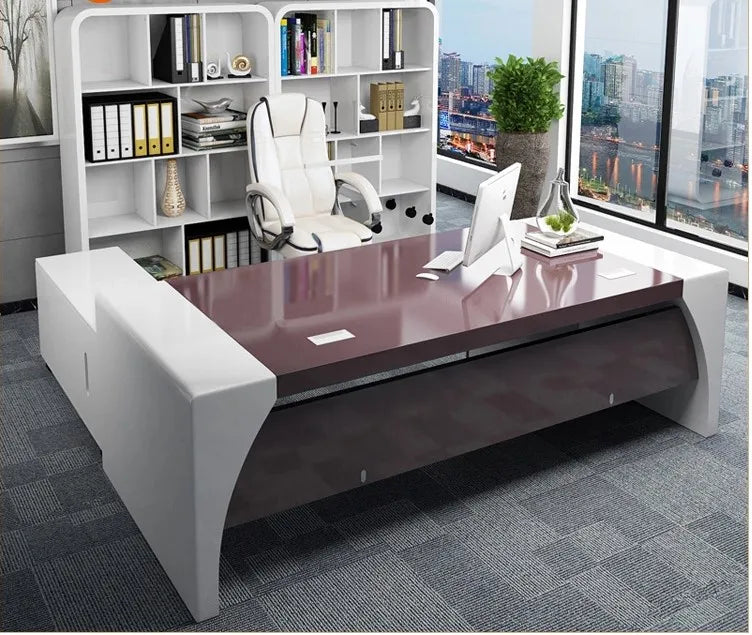 Customized Modern Design High Tech Executive CEO Office Computer Desk Table for Boss Office