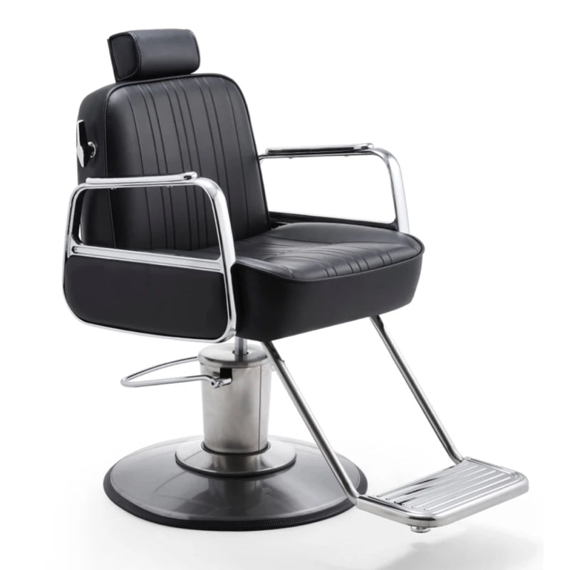 Luxury Rotating Chair for Barber Shop & Beauty Salon – Professional Hairdresser Armchair with Wheels.