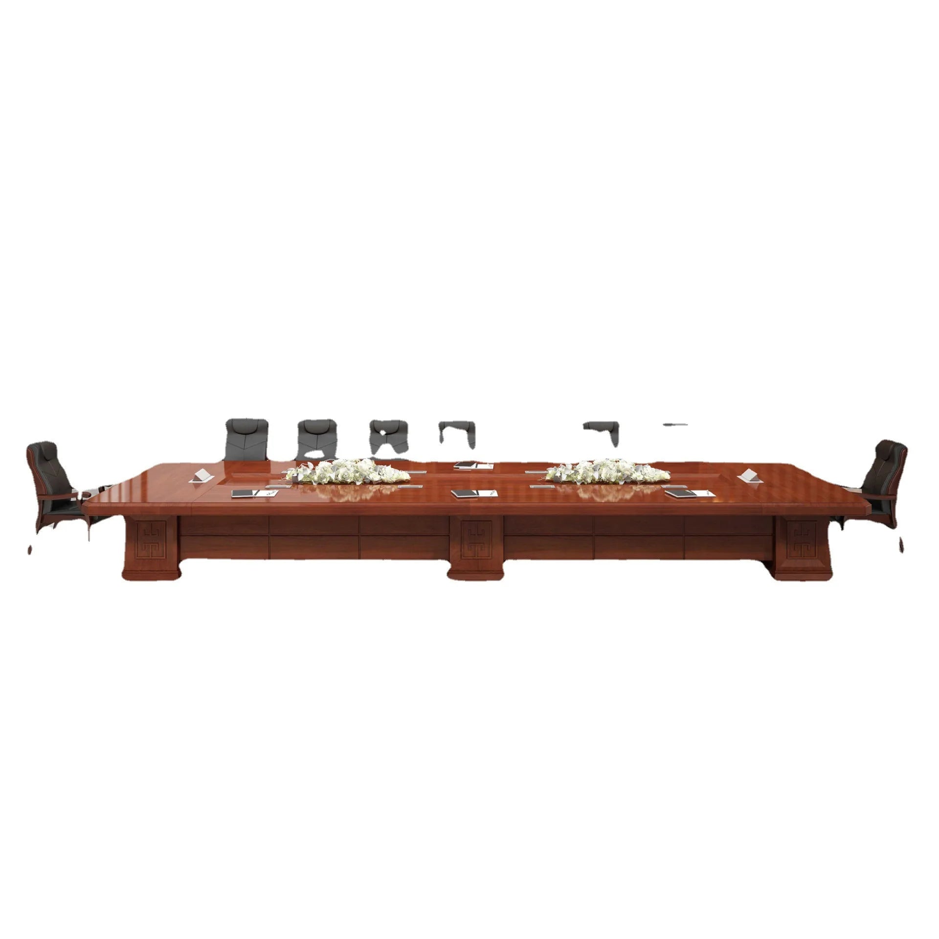 Large conference table Long table meeting table Painted solid wood veneer simple modern conference table