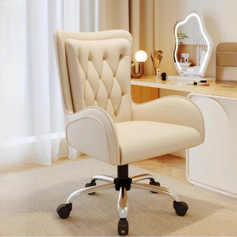 Fancy ergonomic gaming chair: rotating, with wheels