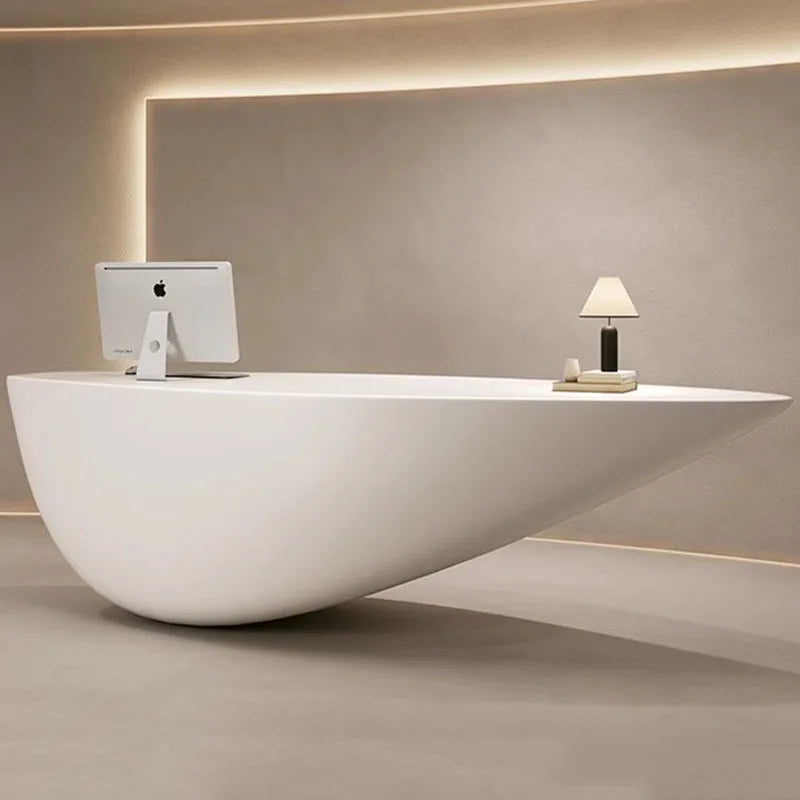 Shop Counter Desk Luxury Receiption Clothing Store Display Table Reception Long Bank Exhibitor Furniture Empfangstheke Office