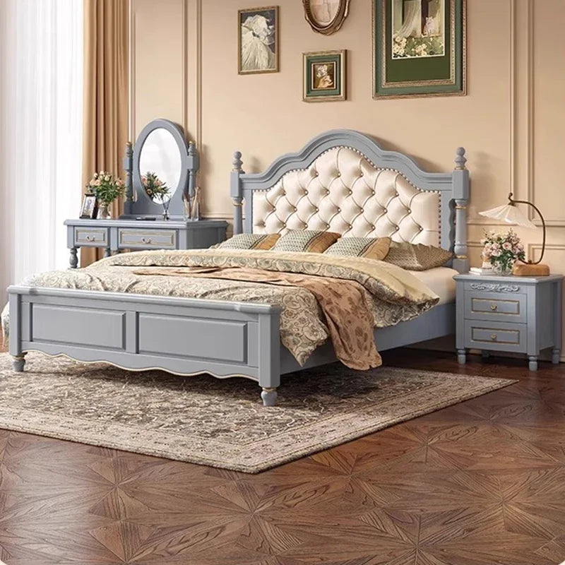 Storage American Double Bed Headboard Italian Master Designer Double Bed Sleeping European Camas De Dormitorio Bedroom Furniture