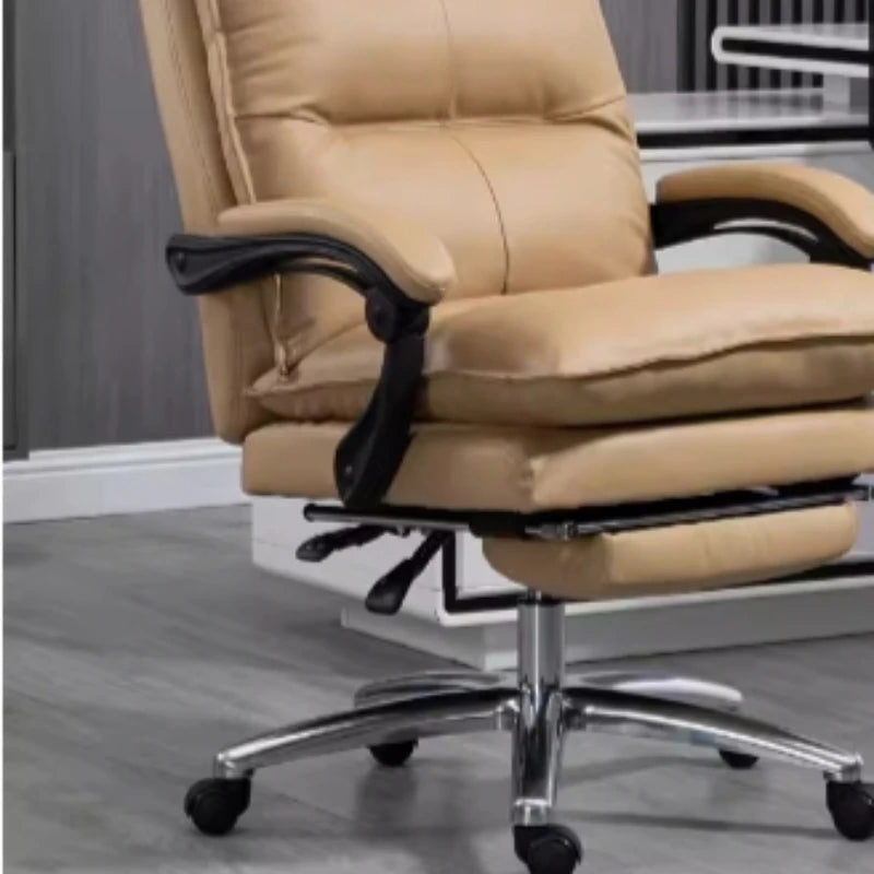 Luxury ergonomic recliner office chair: mobile, S-design
