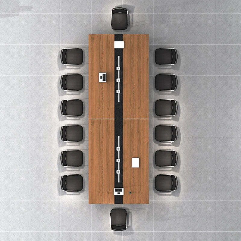 High Quality Eco-Friendly Customized Melamine Board Wooden Conference Table And Chairs 20 person conference table