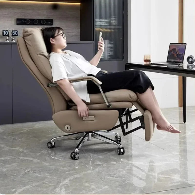 Modern Massage Office Chair Lounge Throne Arm Swivel Vanity Ergonomic Office Chair Makeup Computer Silla Gaming Home Furniture