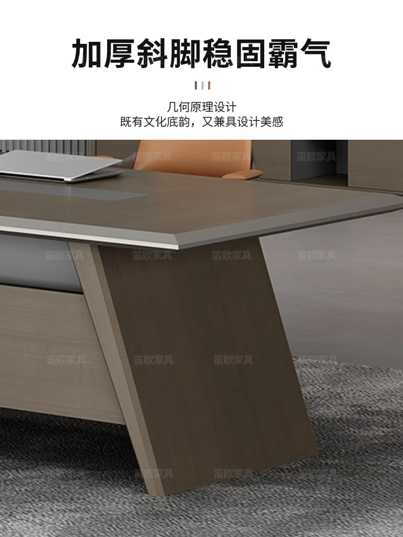 Light luxury conference table and chair