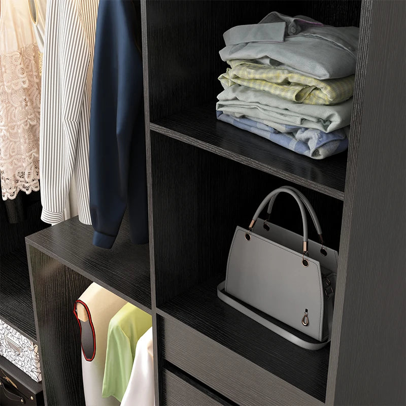 Luxury Sliding Door Wardrobe – Modern Glass, High Gloss, and Simple Storage Cabinet