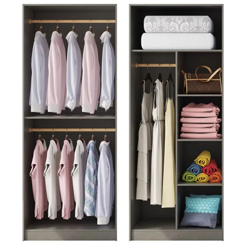 White Storage Wardrobe – Plastic, with Drawers and Doors for Children, Hotel, or Bedroom Furniture