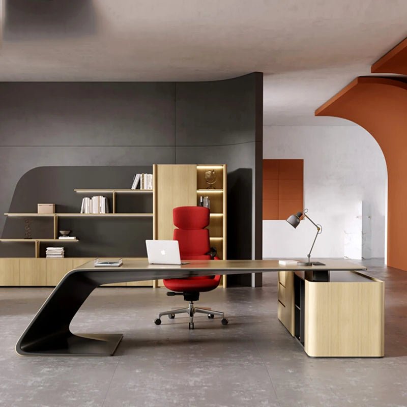 Reception Office Desk Study Computer Desktops Gaming Drawers Writing Workflow Meeting Executive Table Pour Ordinateur Furniture