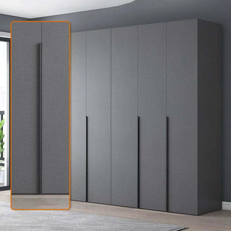 Full Size Large Wardrobe Space Saving Storage Hotel Bedroom Wardrobe Handles Cabinets Doors Quarda Roupas Home Furniture