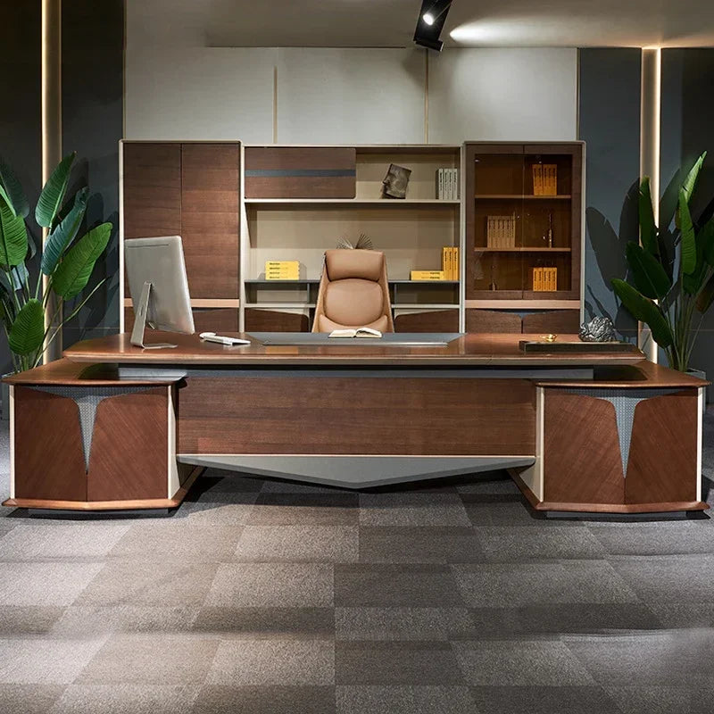 Wooden office desk