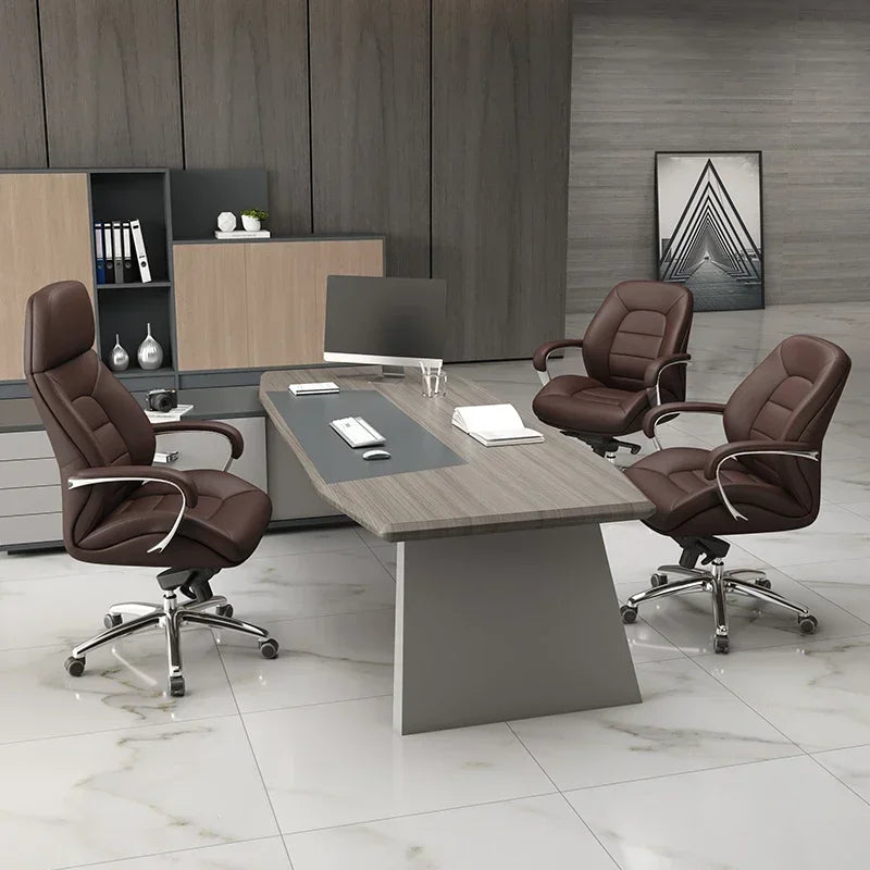 Ergonomic Luxury Office Chair with Adjustable Armrests and Back Suppor