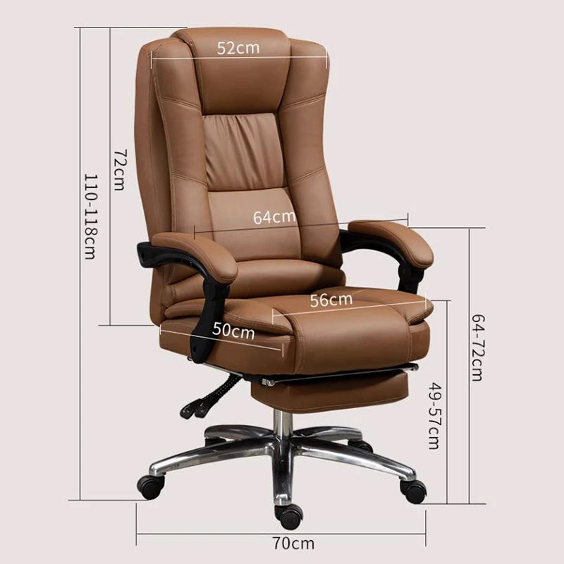 Modern Ergonomic Office Chairs Computer Swivel Adjustable Comfort Office Chairs Gaming Leather Office Furniture Bureaustoel LLOC