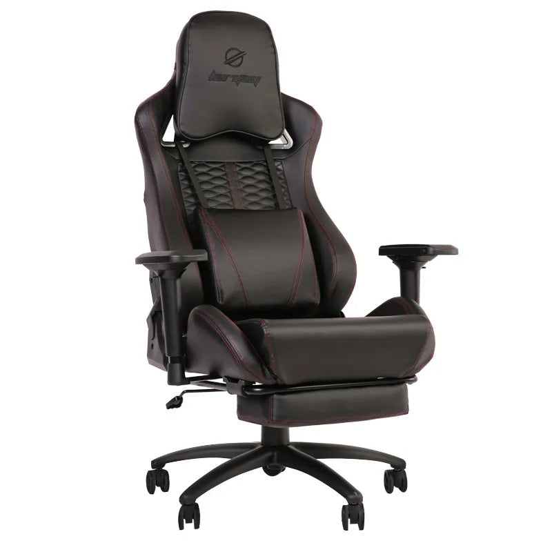Luxury Swivel Computer Chair: Comfortable Armchair with Footrest