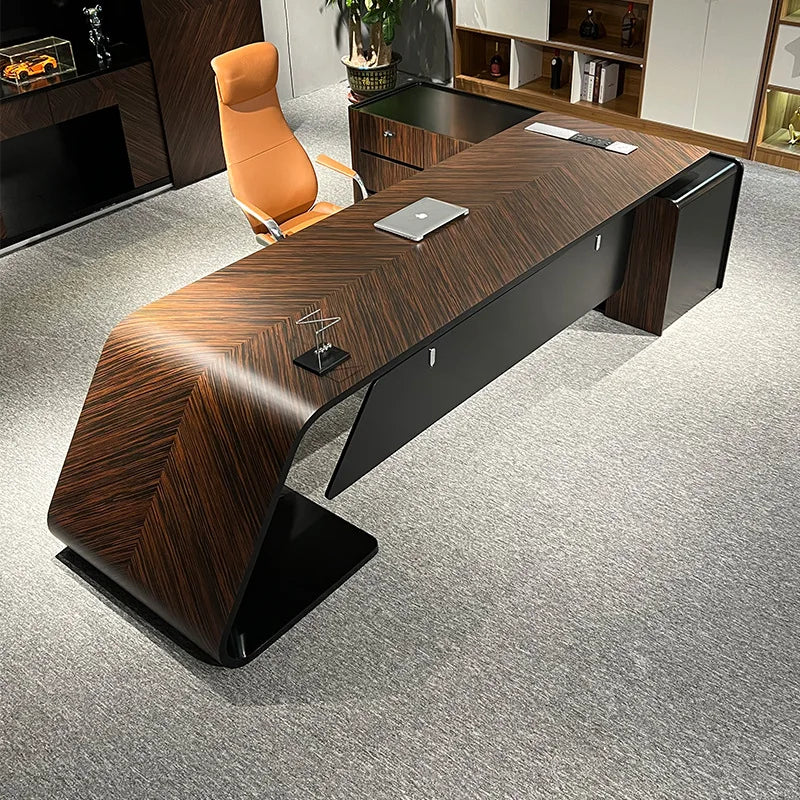 Boss Table – Simple Modern President Desk, High-End Fashion Large-Scale Manager Desk, Office Atmosphere, Single Desk