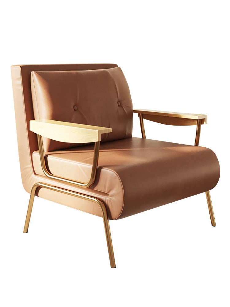 Folding Sofa Bed Armchair – Multifunctional Faux Leather Recliner