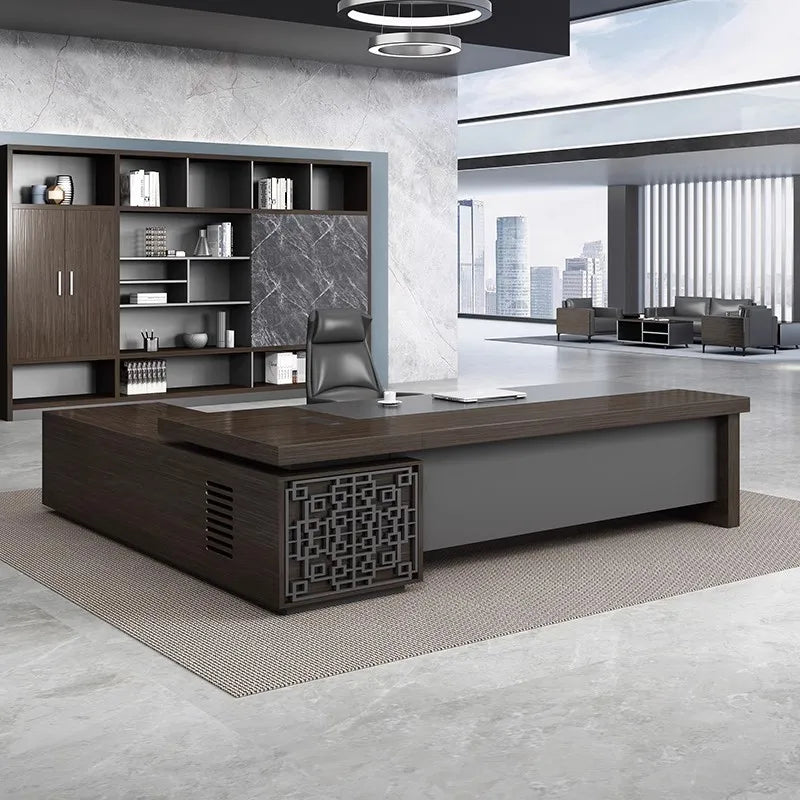 L-Shaped Computer Desk for Office