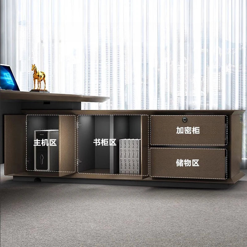Writing Computer Office Desk Reception Drawers Minimalist L Shaped Table Office Desks Wood Escrivaninha Para Quarto Furniture