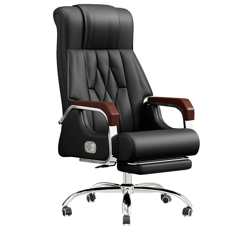 Luxury Ergonomic Leather Office Chair