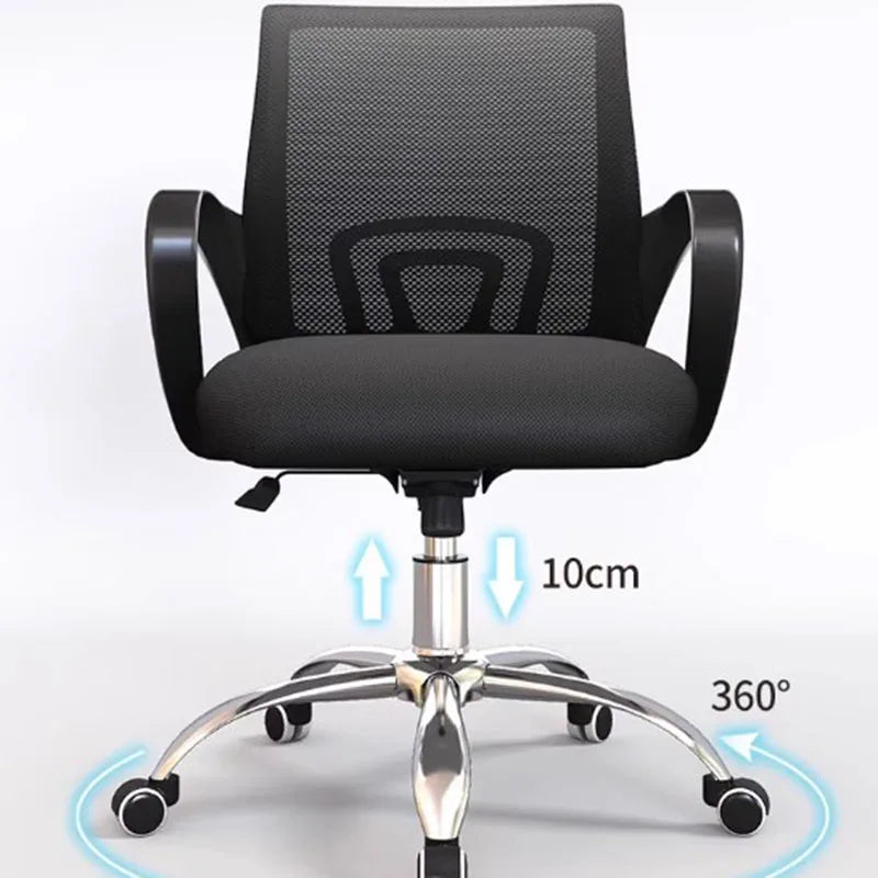 Nordic adjustable executive office chair: modern, mobile, with backrest