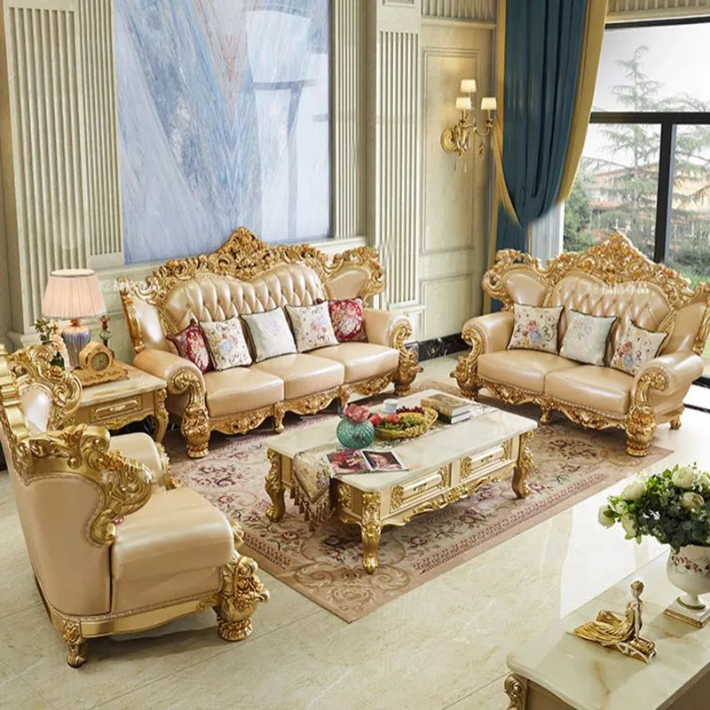 Modern Waterproof Living Room Sofas Luxury Genuine Leather Design Elegant Sofa Nordic Relaxing Woonkamer Banken Home Furniture