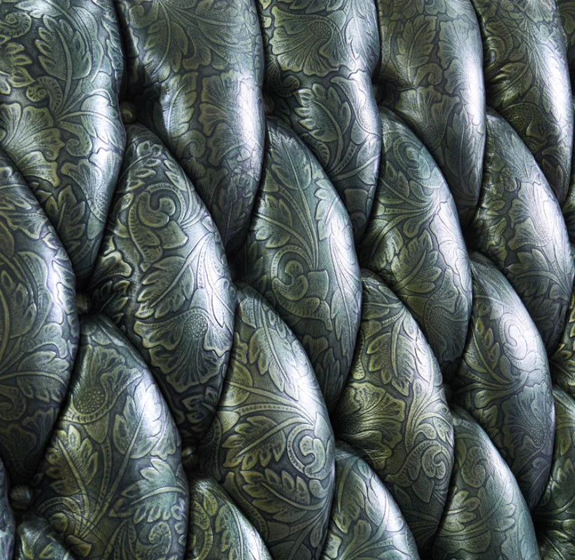 European Style Solid Wood Sofa Set – Luxury 123 Combination with Top Layer Leather