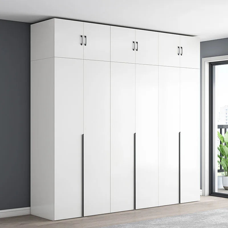 Full Size Large Wardrobe Space Saving Storage Hotel Bedroom Wardrobe Handles Cabinets Doors Quarda Roupas Home Furniture
