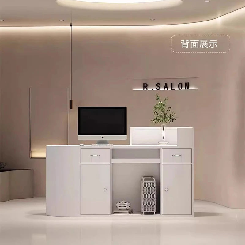 Modern Reception Desk and Long Counter